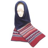 Women's Scarf Old Navy Knitted Warm Shawl Wrap Red/Blue Winter Veil Neck Warmer