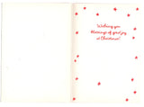 Vintage Christmas Holiday Season's Blessings Greeting Card Lion and Lamb