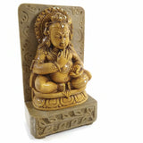 India God Bala Krishna Statue The Butter Thief on Resin Soapstone Base Handmade