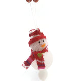 Snowman Christmas Tree Ornament Hanging Décor Holiday Seasons Gifts Red/White