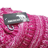 Women's Fleece Fashion Winter Warm Skellies Beanie Hat Pink American Bears