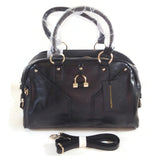 Women's Black HandBag Classic Fashion Shoulder Bag Purse Wallet Gift for Her NWT
