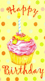 Happy 1st Birthday Cup Cake Greeting Card