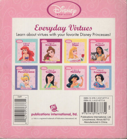 Disney Princess A Story of Honesty by Lisa Harkrader