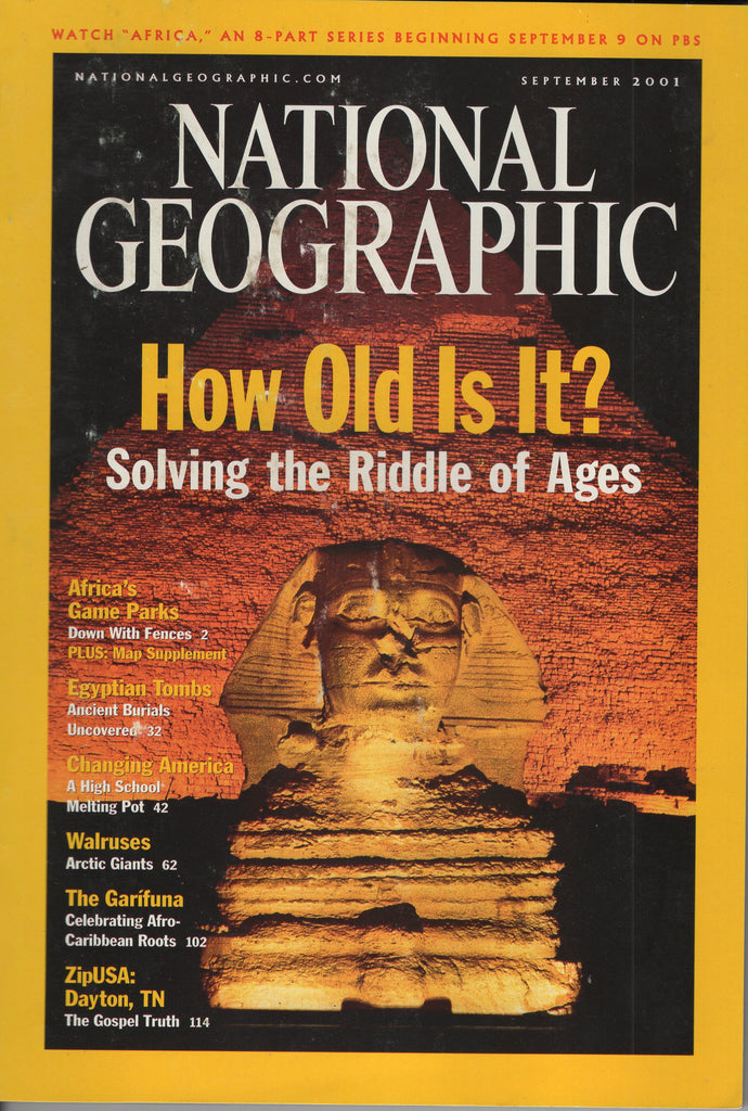 National Geographic Magazine How Old Is It? September 2001