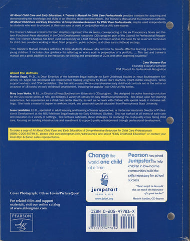 All About Child Care and Early Education Trainee's Manual For Child Care Profess