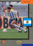 Argentina Team Upper Deck #317 World Cup USA '94 Soccer Sport Card