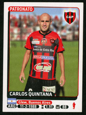 Carlos Quintana CAP Patronato Argentine #618 Soccer Sport Card Panini