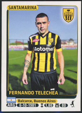 Fernando Telecha CYBRS Santamarina Argentine #628 Soccer Sport Card Panini