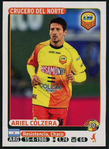 Ariel Colzera Crucero del Norte Argentine #137 Soccer Sport Card Panini
