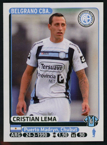 Cristian Lema Belgrano CBA Argentine #81 Soccer Sport Card Panini