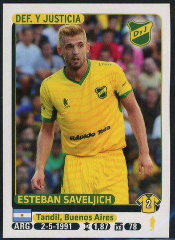 Esteban Saveljich Defensa y Justicia Argentine #146 Soccer Sport Card Panini