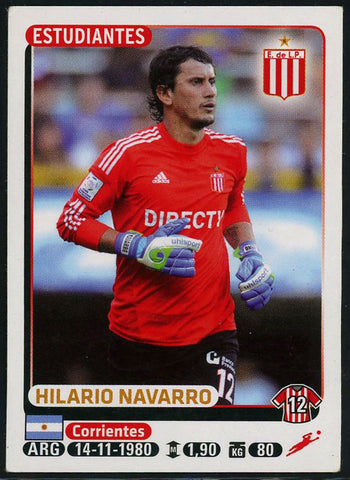 Hilario Navarro Club Estudiantes de La Plata Argentine #155 Soccer Sport Card Pa