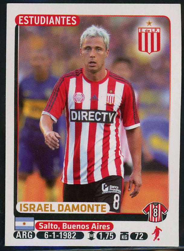 Israel Damonte Club Estudiantes de La Plata Argentine #161 Soccer Sport Card Pan