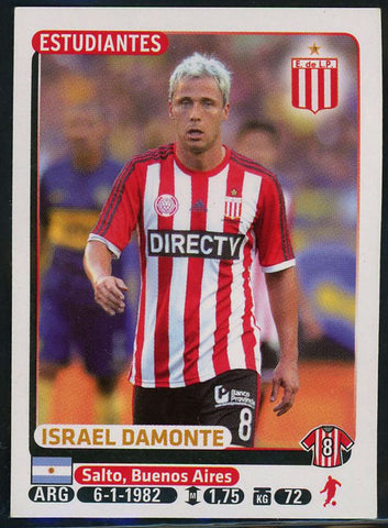 Israel Damonte Club Estudiantes de La Plata Argentine #161 Soccer Sport Card Pan
