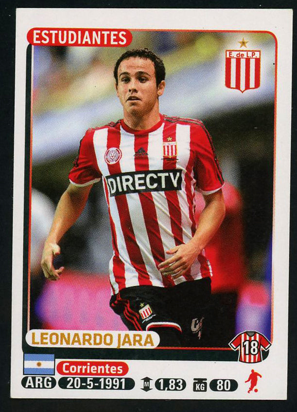 Leonardo Jara Club Estudiantes de La Plata Argentine #164 Soccer Sport Card Pan