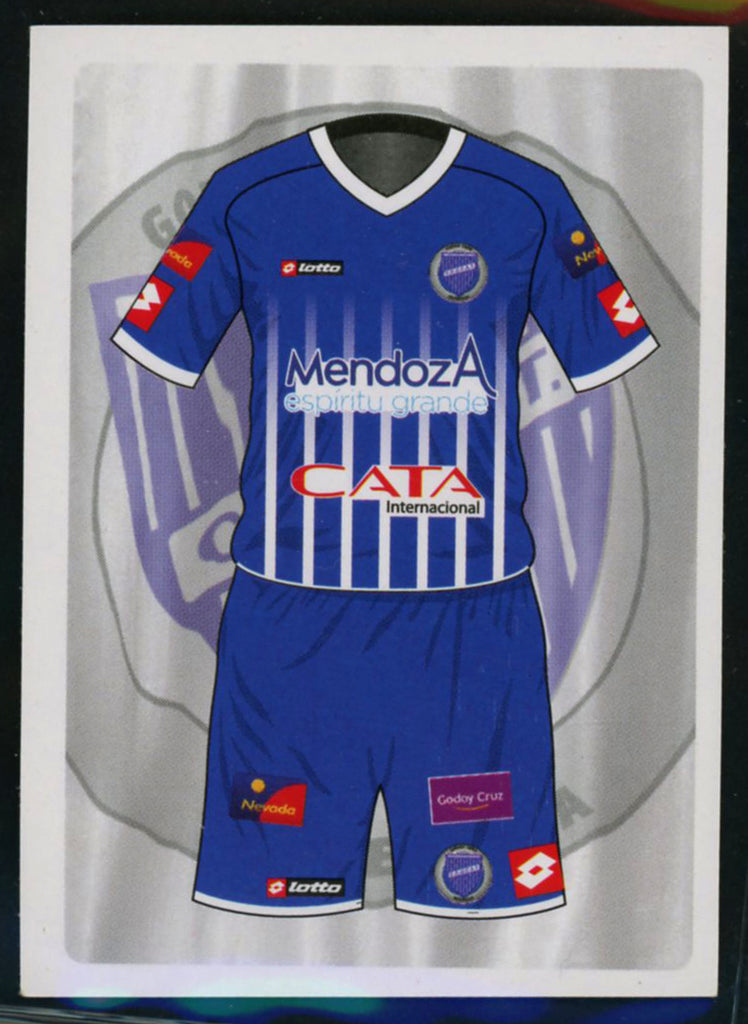 Team Uniform Club Deportivo Godoy Cruz Argentine #184 Soccer Sport Card Panini