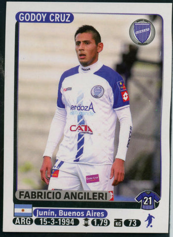 Fabricio Angileri Club Deportivo Godoy Cruz Argentine #191 Soccer Sport Card Pan