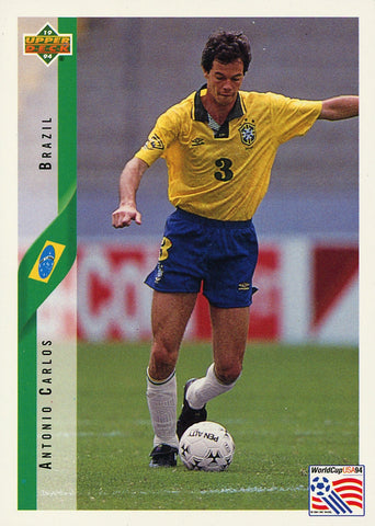 Antonio Carlos Brazil Upper Deck #84 World Cup USA '94 Soccer Sport Card