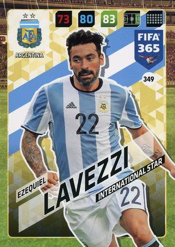 Ezequiel Lavezzi Argentina FIFA 365 #349 Soccer International Star Sport Card