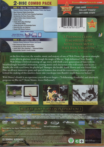 Bambi Diamond Edition 2 Disc Combo DVD + Blu-Ray