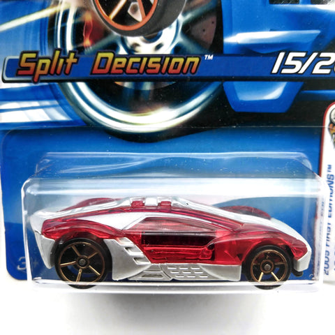 Hot Wheels 2005 First Editions, Realistix, Split Decision 15/20 #015, Red, NEW