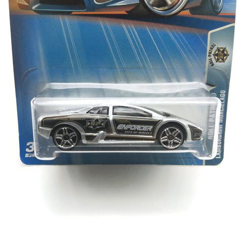Hot Wheels 2005 Roll Patrol, Lamborghini Murcielago, #204, Silver, NEW