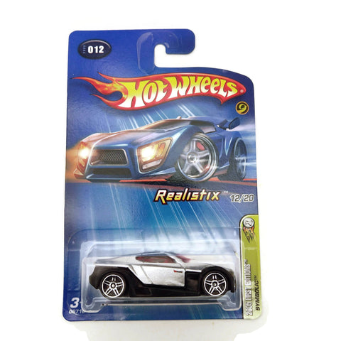 Hot Wheels 2005 First Editions, Realistix, Symbolic 12/20 #012, Silver, NEW