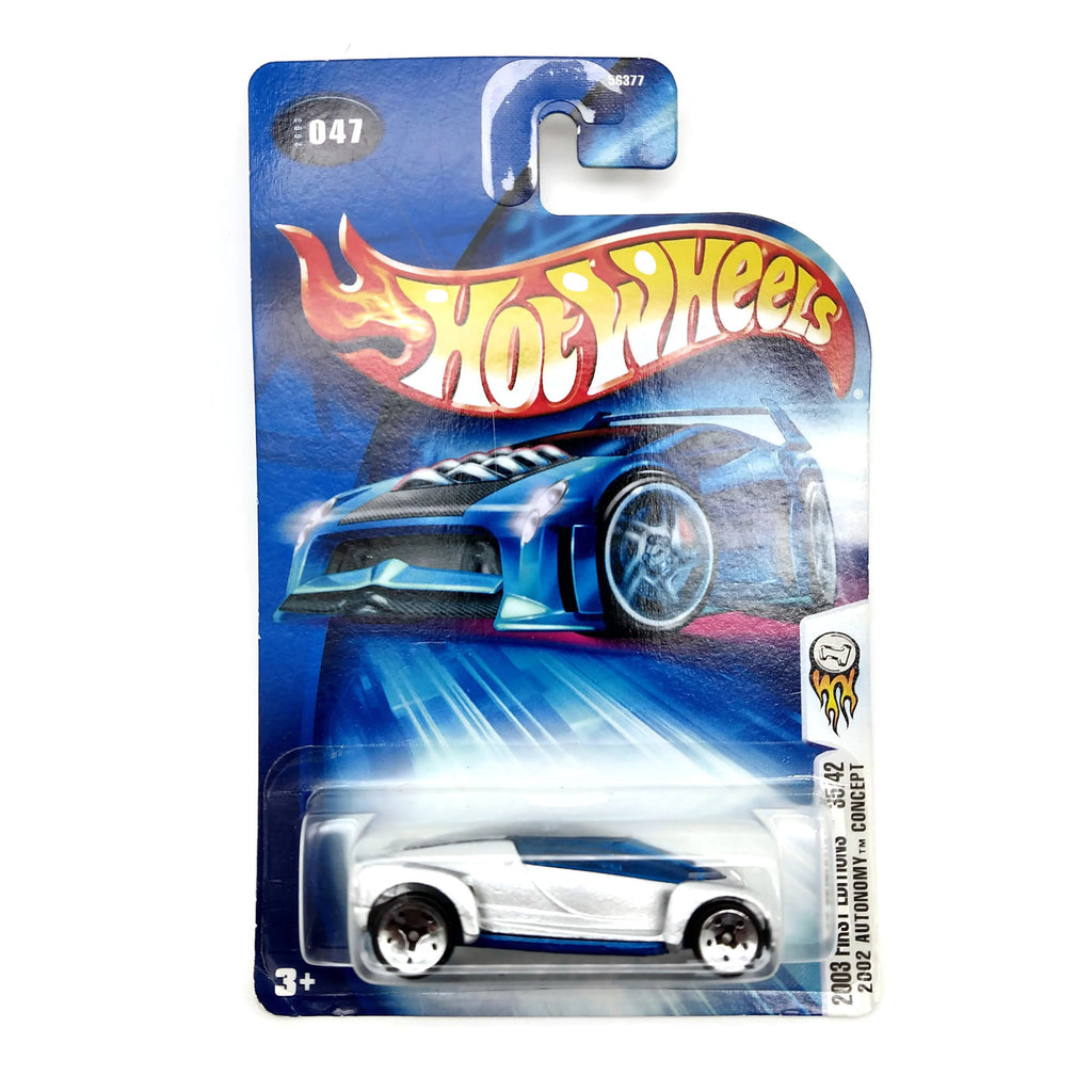 Hot Wheels 2003 First Editions 35/42 Autonomy Concept #047, Silver, NEW