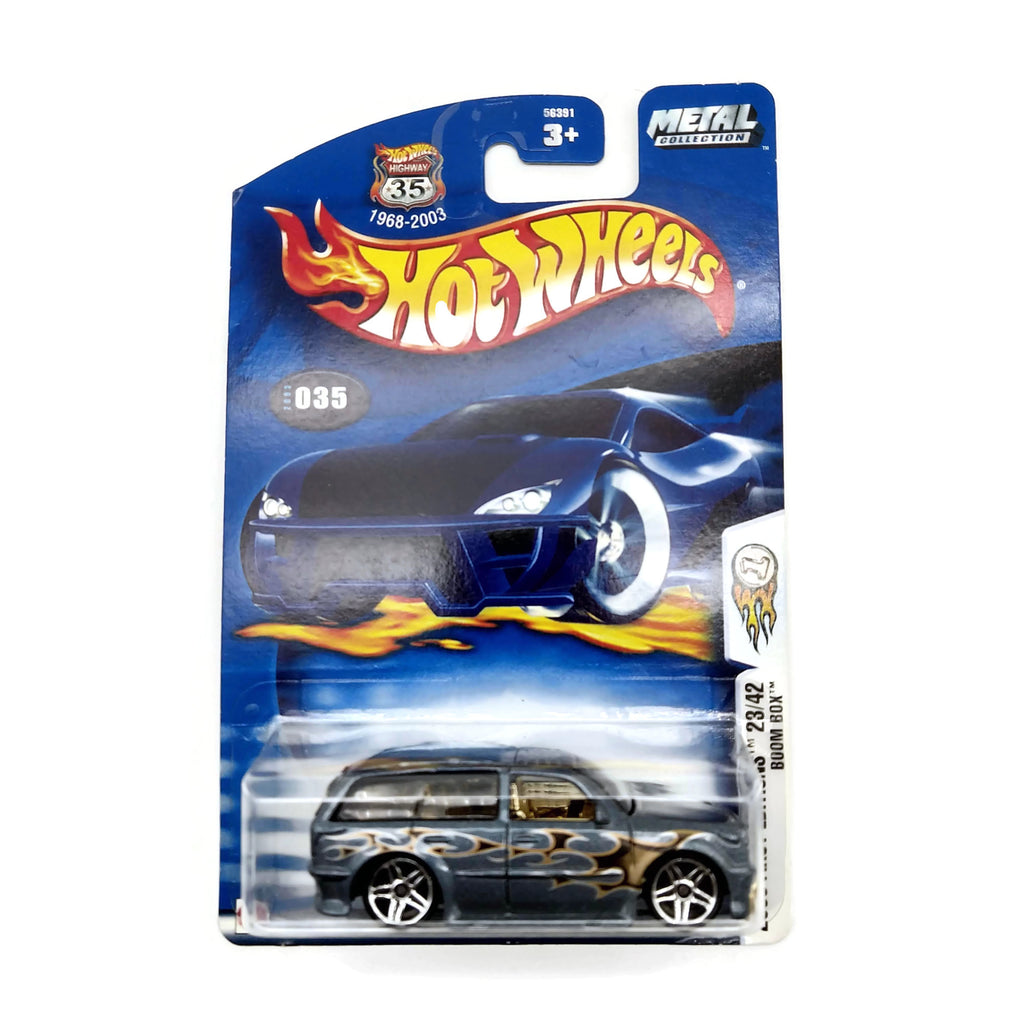 Hot Wheels 2003 First Editions 23/42 Boom Box #035, Blue, NEW