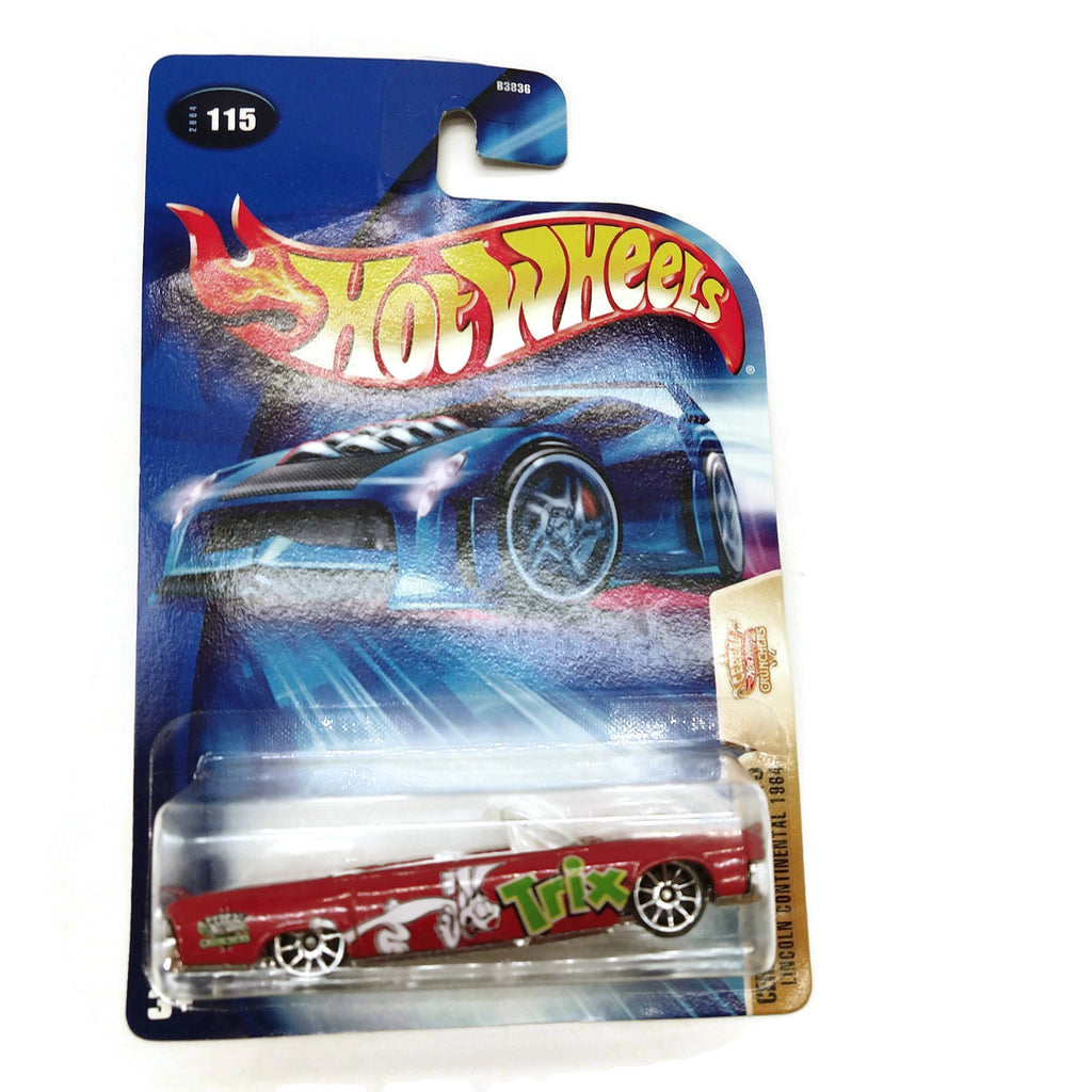 Hot Wheels Lincoln Continental 1964 3/5 Cereal Crunchers #115, Red, NEW