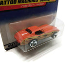 Hot Wheels Corvette Stingray Tatto Machines Series #4, Orange, NEW