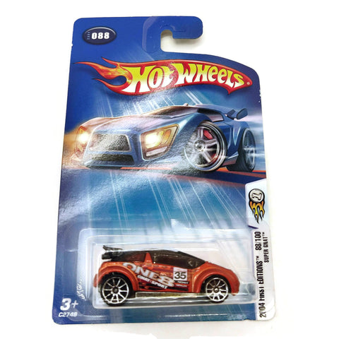 Hot Wheels 2004 First Editions 88/100 Super Gnat #088, Orange, NEW