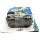 Hot Wheels C6 Corvette 8/10 Tooned, Black and Yellow, NEW