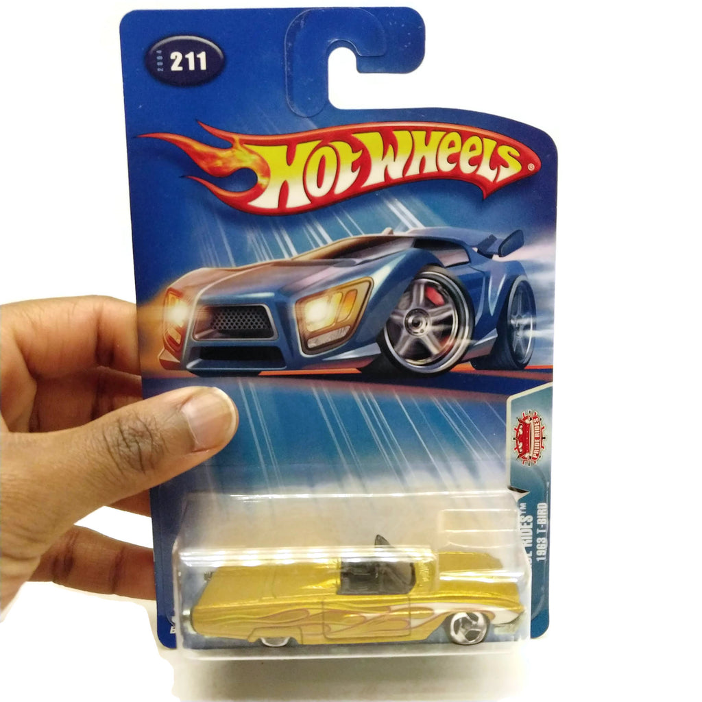 Hot Wheels Cars Pride Rides 1963 T-Bird, #211, Gold, NEW
