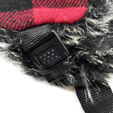 Bomber Trapper Aviator Hat with Earflaps Unisex Red / Black