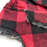 Bomber Trapper Aviator Hat with Earflaps Unisex Red / Black