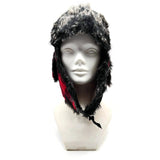 Bomber Trapper Aviator Hat with Earflaps Unisex Red / Black