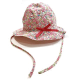 Jacadi Paris Floral Toddler Girl Summer Hat With Little Bow 12 Months