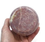 Natural Oil Diffuser Soapstone Oil Burner Round Leaves 4" Handmade