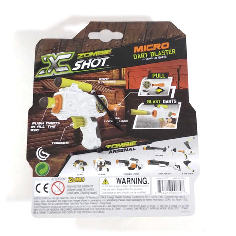 Zuru X Shot Zombie Edition Micro Dart Blaster Gun Children Kids Outdoor Toys