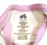 Just Born Organic Cotton Baby Girls Pink Dots OutFit Bodysuit Short One Piece