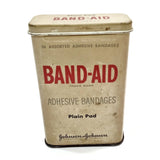 Rare Antique Vintage Band Aid Tin Metal Box Adhesive Bandages Johnson & Johnson