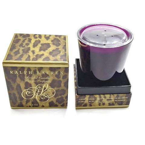 Ralph Lauren Scented Glass Vessel Wax Candle Purple Home Décor Gift 9.6oz