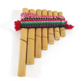 Andean Indian Bamboo Pan Pipes Flute 7 small Pipes W 2.5" x L 4" Handmade - NEW