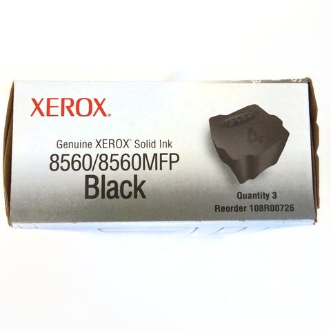 Genuine Xerox 108R00726 8560/8560MFP Black Solid Ink Sticks, Pack Of 3  - NEW