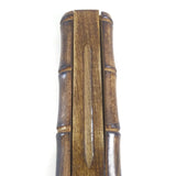 Handcrafted Bamboo Stick Incense Burner India Wooden Box W/Storage  9.5" Long