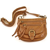 Women's Purse Bag Boho Crossbody Leather Tote Shoulder Pouch Tan Brown