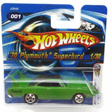 Hot wheels 2006 First Edition '70 Plymouth Superbird 1/38 Green Toy Collection