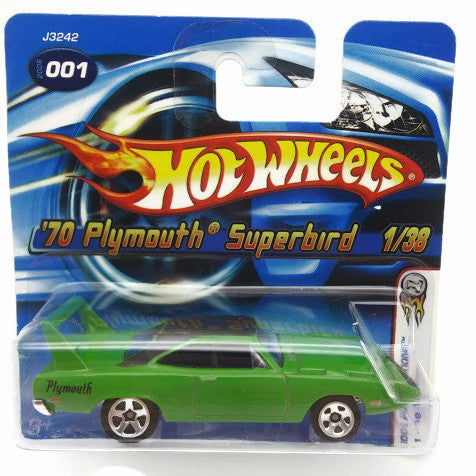 Hot wheels 2006 First Edition '70 Plymouth Superbird 1/38 Green Toy Collection